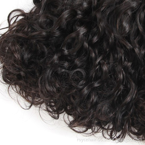 Virgin Hair Brazilian Water Wave 3 Bundles Human Hair Weaves Wet and Wavy Natural Wave Weft